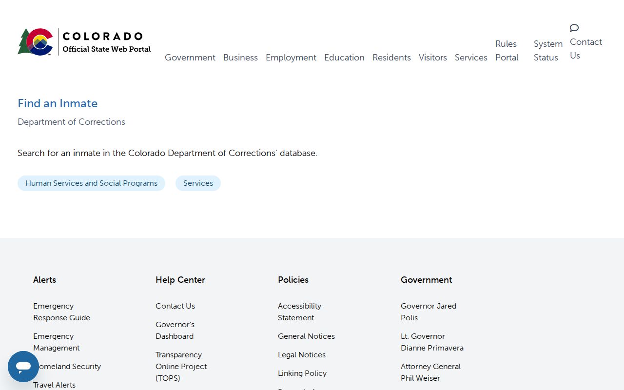 Colorado locate inmate service for Clear Creek County arrest records context